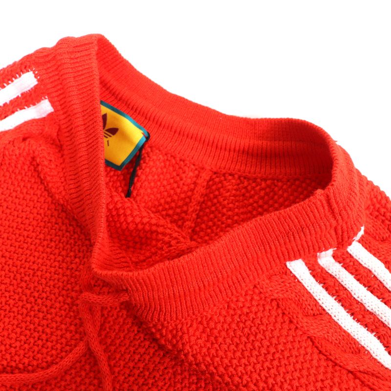 Gucci×adidas Gucci×adidas 693835 Linen Cotton Trefoil Embroidered Knit Shorts