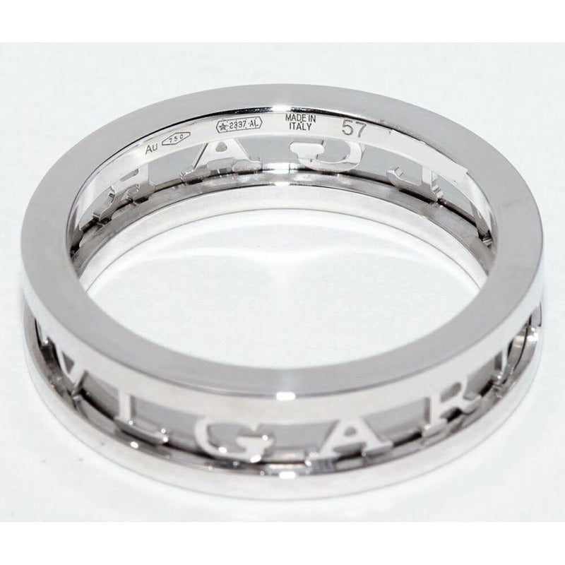 Bulgari Ring 18K White Gold B.zero1 Openwork Logo Spiral — view 5