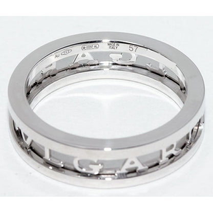 Bulgari Ring 18K White Gold B.zero1 Openwork Logo Spiral — view 5