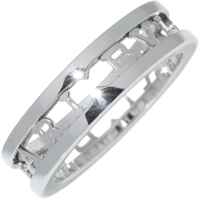 Bulgari Ring 18K White Gold B.zero1 Openwork Logo Spiral