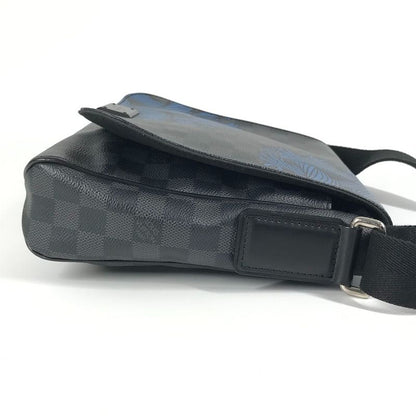 Louis Vuitton Shoulder Bag District PM N41714 Damier Graphite Canvas Black