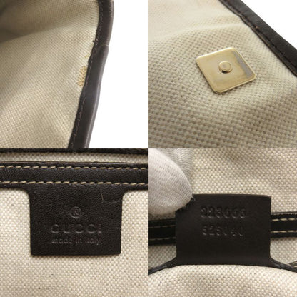 Gucci 223666 GG Supreme Brown Shoulder Bag 0655 Gucci