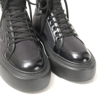 2022awPrada Macro HIGH TOP Sneakers Size 37 High Cut Triangle Logo Re-nylon