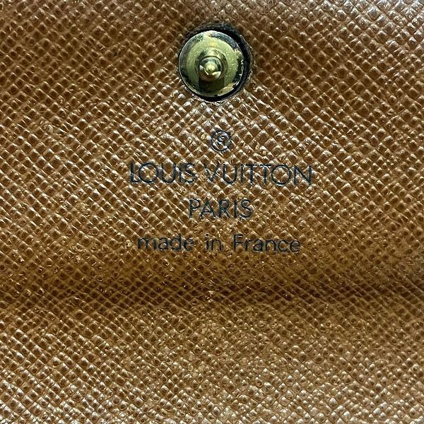 Louis Vuitton Monogram Porte Trésor Etui Chequier M61200 Trifold Wallet Unisex
