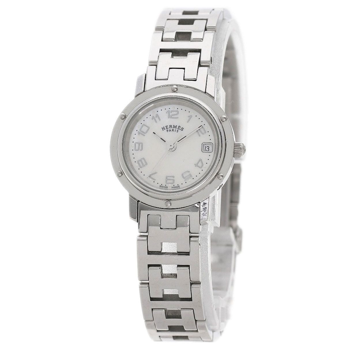 Hermes Clipper Cles Watch SS