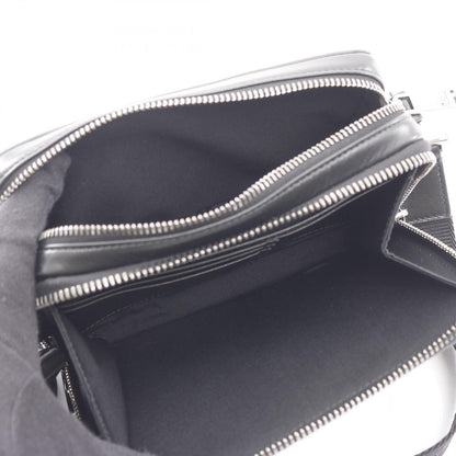 Dior Shoulder Bag CD Diamond Messenger Pouch Black Canvas — view 3