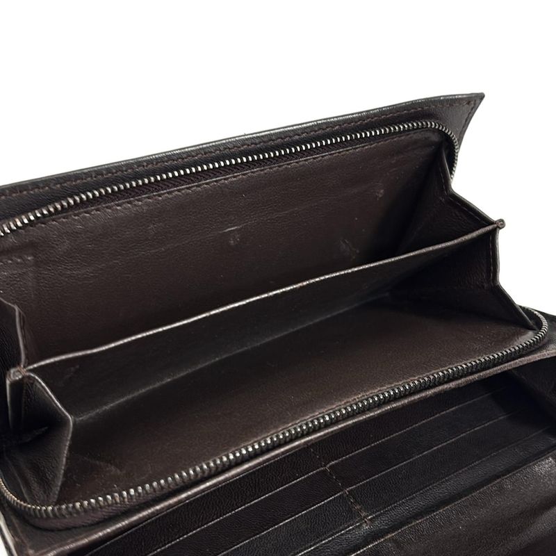 Bottega Veneta Intrecciato 150509 Dark Brown Leather