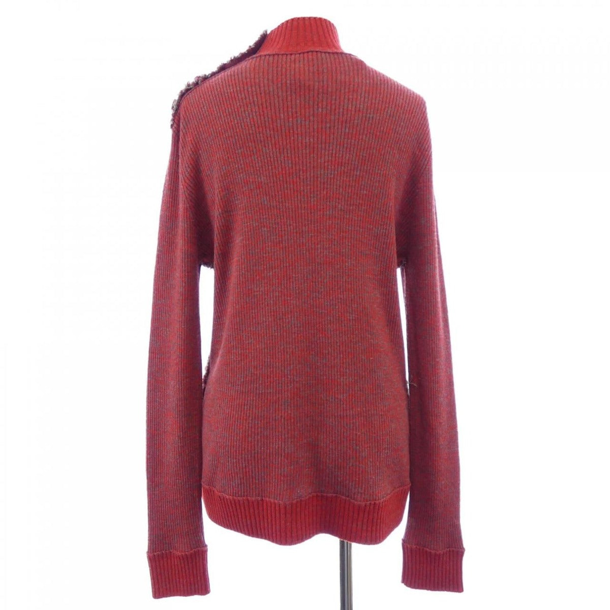 Chanel Knit Top Cashmere Red Gray — view 2