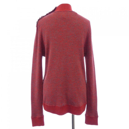 Chanel Knit Top Cashmere Red Gray — view 2