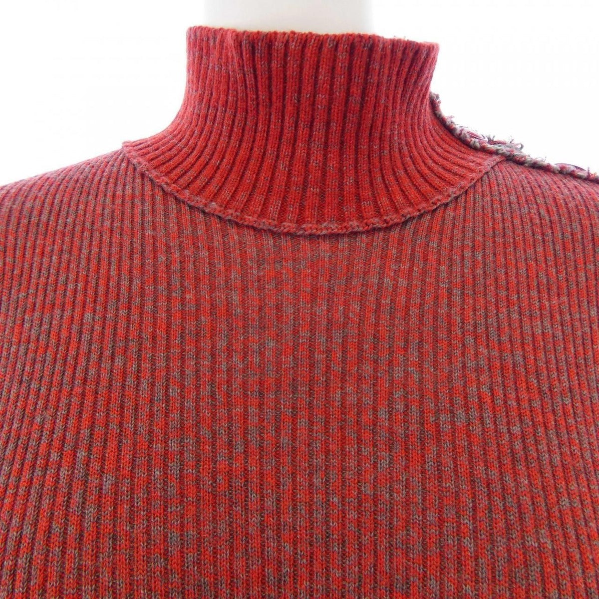 Chanel Knit Top Cashmere Red Gray — view 5