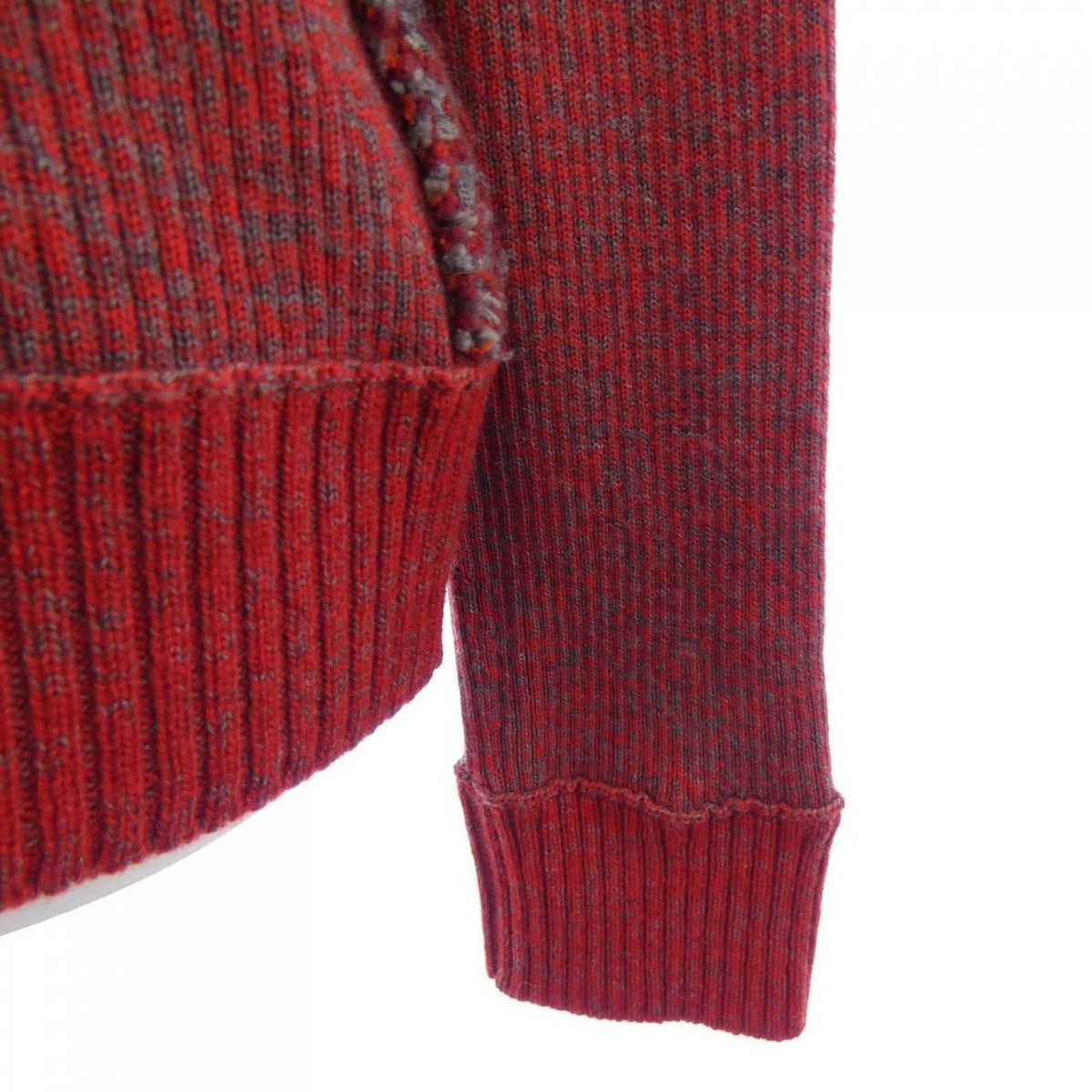 Chanel Knit Top Cashmere Red Gray — view 6