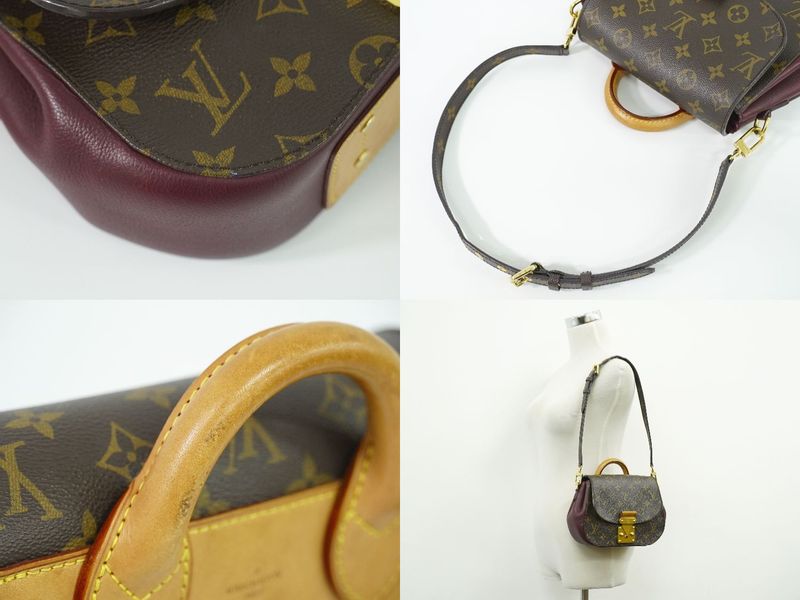 Authentic Louis Vuitton LV Eden PM Monogram 2WAY Shoulder Bag Handbag Brown