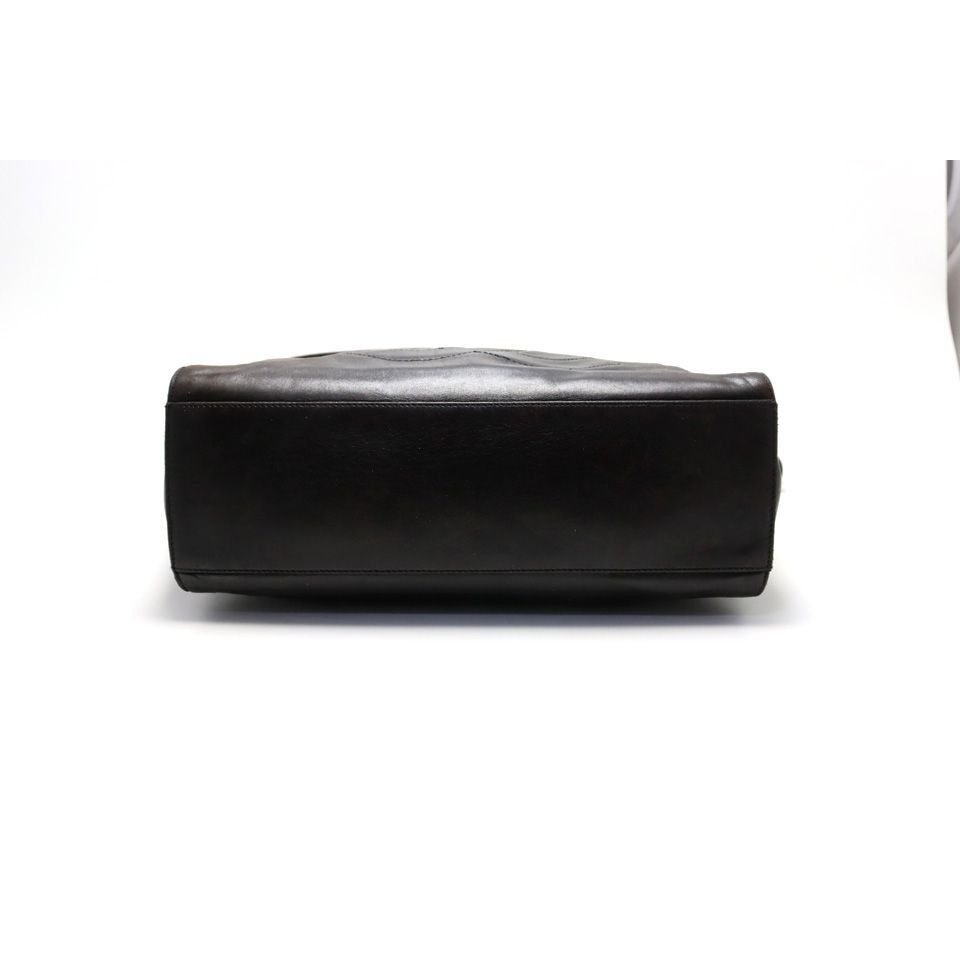 Chanel Jumbo CC Logo Leather Shoulder Bag — view 3