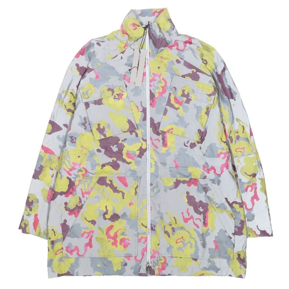 Dior Camouflage Reflective Nylon Jacket All Over Pattern Lining Mesh Multicolor