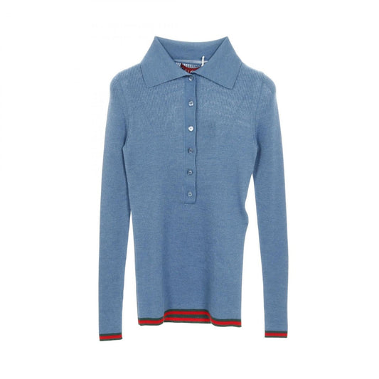 Gucci Polo Shirt Sherry Blue Green. Red