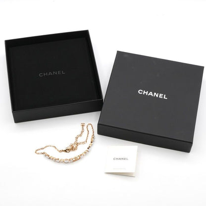 Chanel Necklace Pendant Choker Gold Coco Mark Rhinestone Star