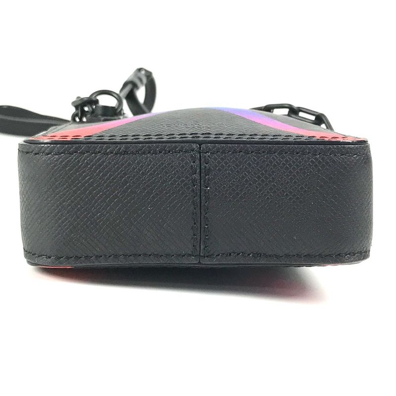 Louis Vuitton Shoulder Bag Danube Messenger M30332 Taiga Leather Black