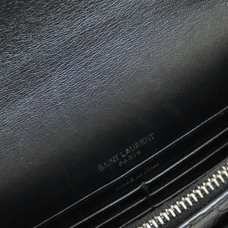 YVES Saint Laurent Yves Saint Laurent Chain Wallet Shape Pressed Long Wallet