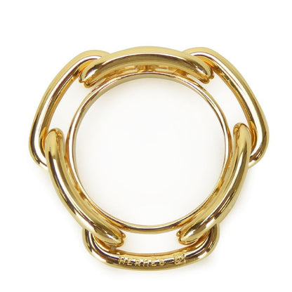 Hermes Scarf Ring Chaine D'ancre Metal Gold Plated Accessory Small Item Ladies