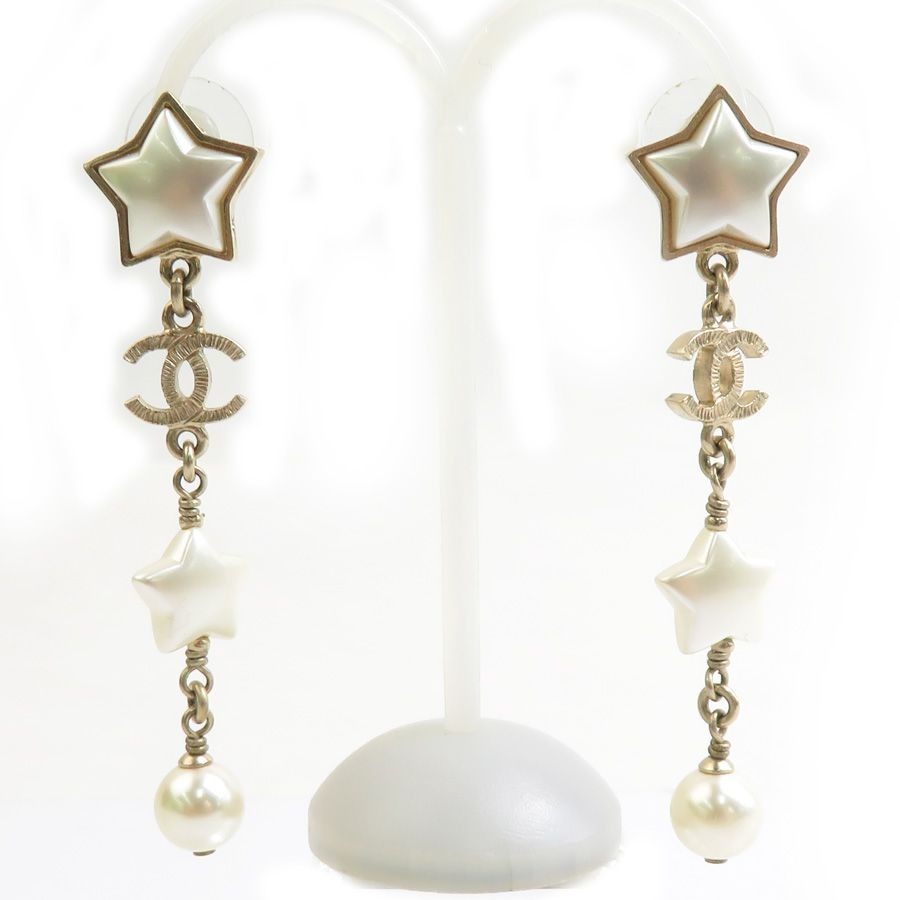 Chanel Earrings White Gold