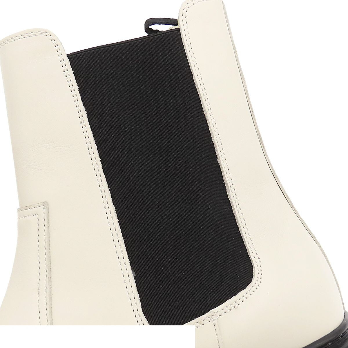 Hermes Hollow Off White Leather Side Gore Boots — view 6