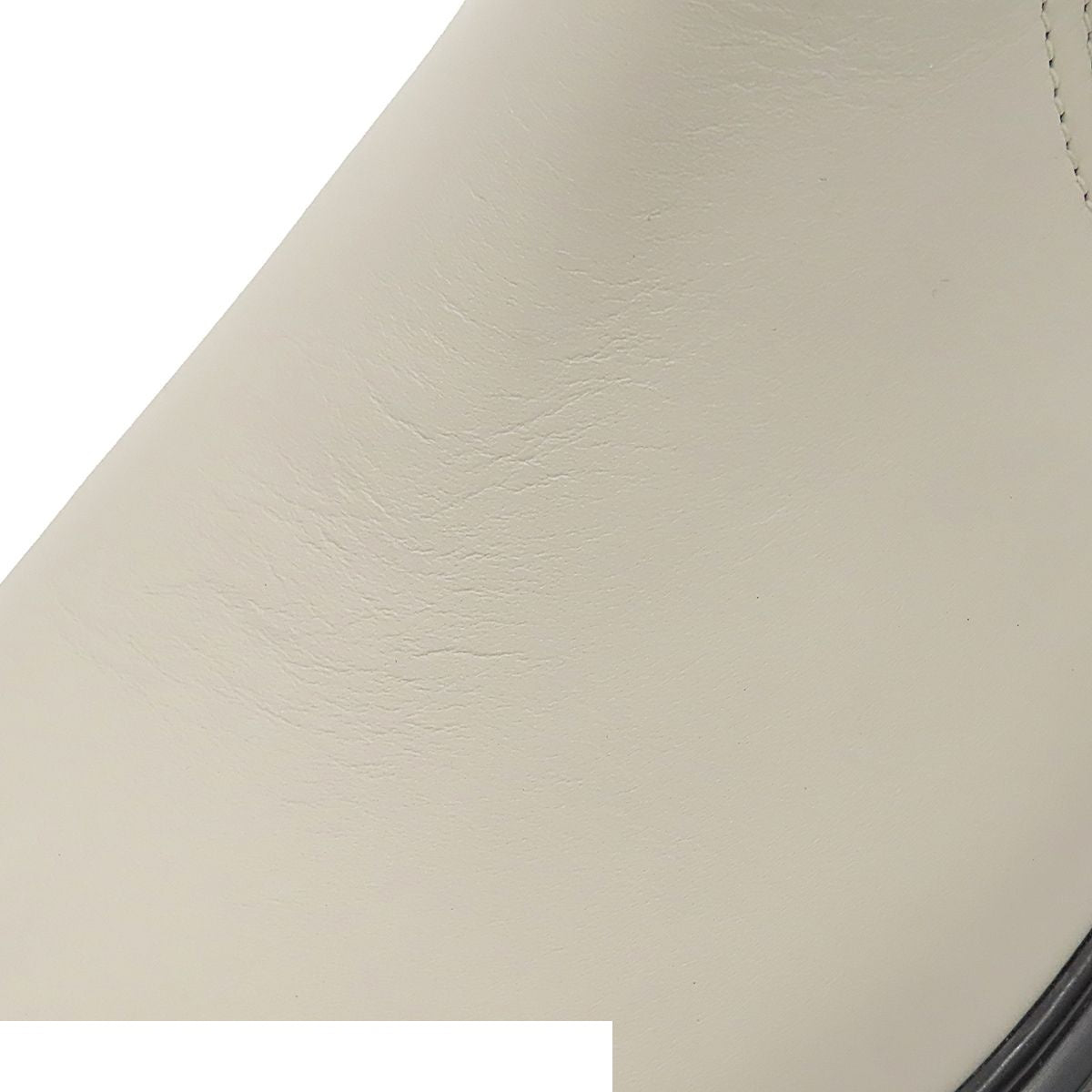 Hermes Hollow Off White Leather Side Gore Boots — view 7
