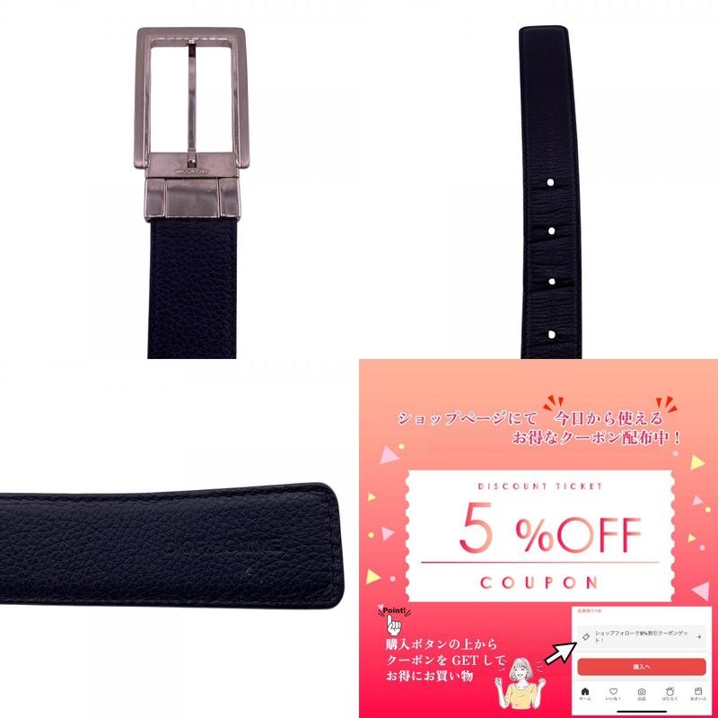 DIOR Homme Dior Homme Reversible Belt Brand Black Men's