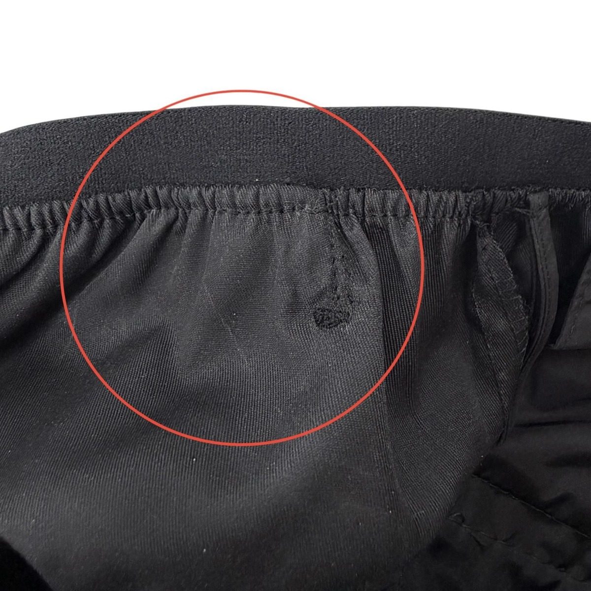 Prada Re-Nylon Logo Long Pants Wide Black — view 12