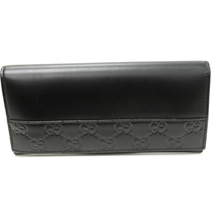 Gucci Long Zipper Wallet With Coin Purse Ggguccissima Calfskin Black 408837