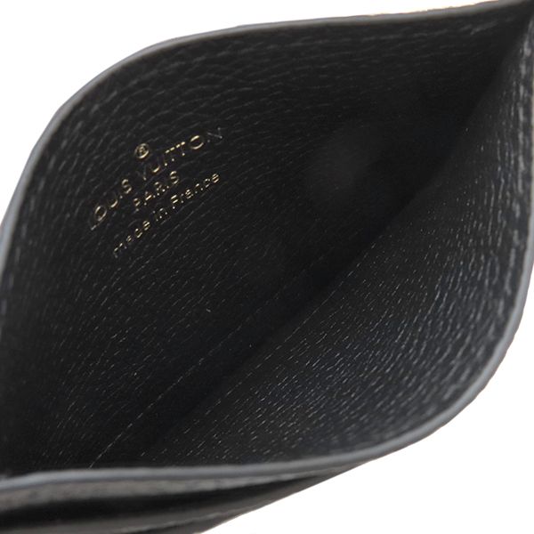 Louis Vuitton Card Case Porte Carte LV Charm Monogram Empreinte Black Gold