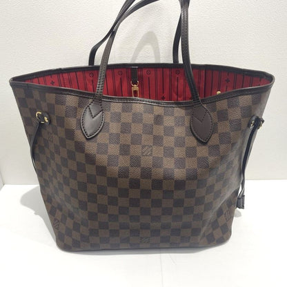 Louis Vuitton Damier Neverfull MM N51105 Leather Handbag Tote Bag Shoulder Bag