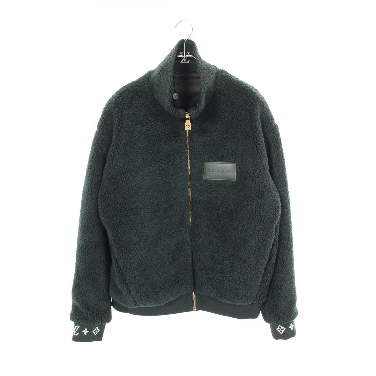 Louis Vuitton Leather Patch Fleece Jacket Tdk Others