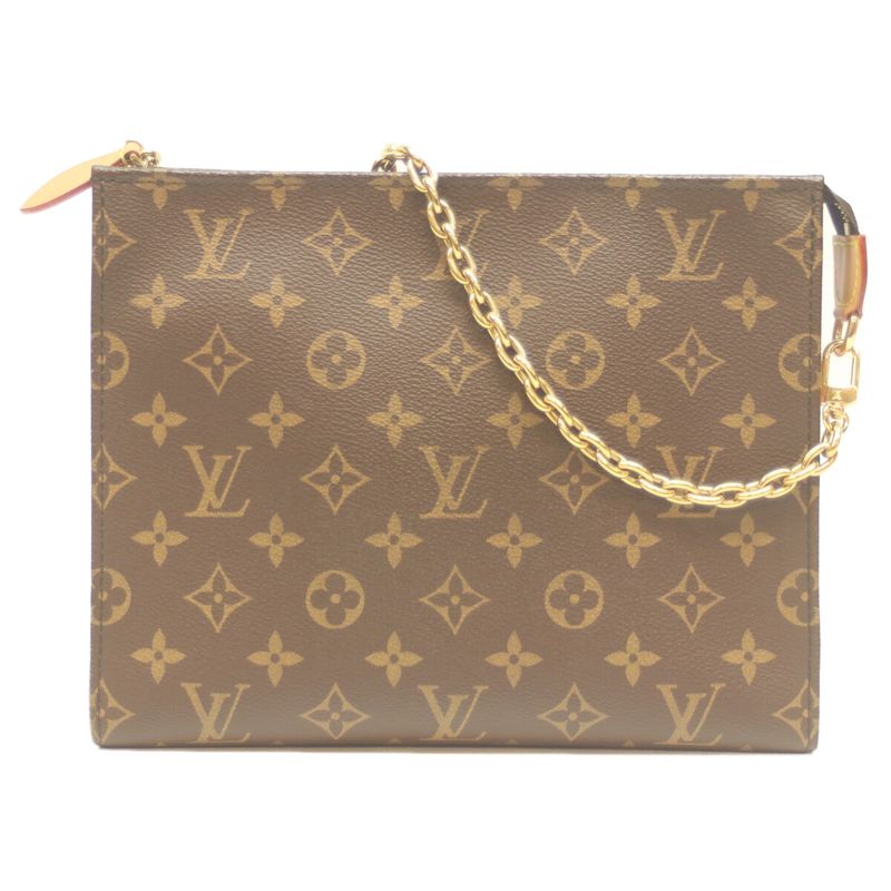 Louis Vuitton M81412 Monogram Toiletry Pouch On Chain Shoulder Bag Clutch Bag
