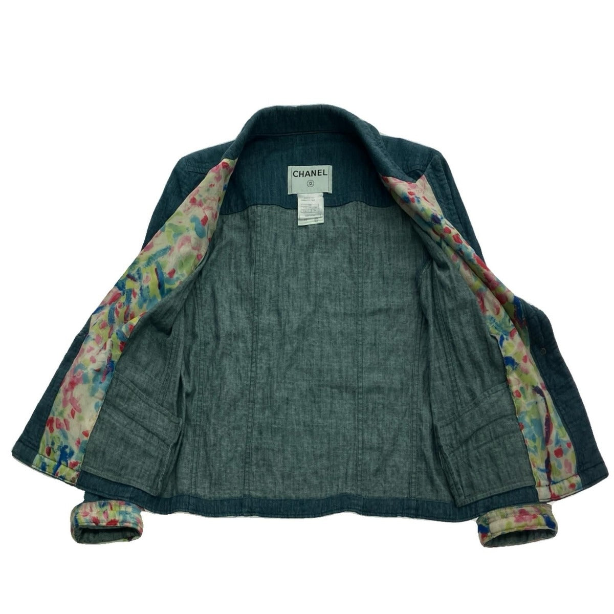Chanel 06 S Jacket Size36 Denim Blue — view 3