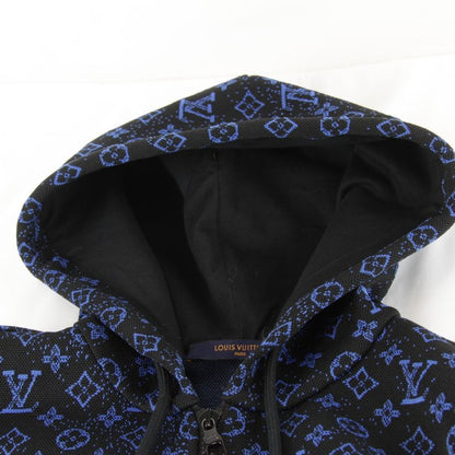 Louis Vuitton Zip-through Hoodie Blouson Polyester/nylon/cotton Men's Blue