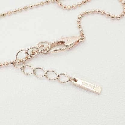 Celine Rose Quartz Silver Necklace Triomphe 24-5781s