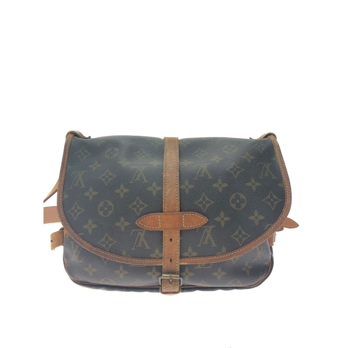 Louis Vuitton Women's Shoulder Bag Monogram Saumur 30 M42256 Brown