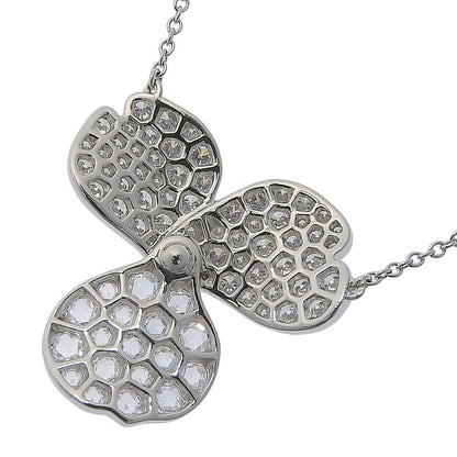 Tiffany & Co Paper Flower Large Pt950platinum × Diamond Ladies 5.3g Necklace