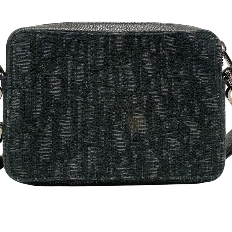 Christian DIOR Oblique Shoulder Bag Cabasn Diagonal Shoulder Brand Navy Women