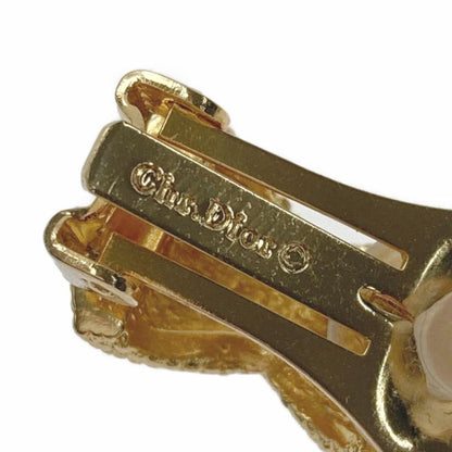 Christian Dior Cross X Design Gold GP Earring