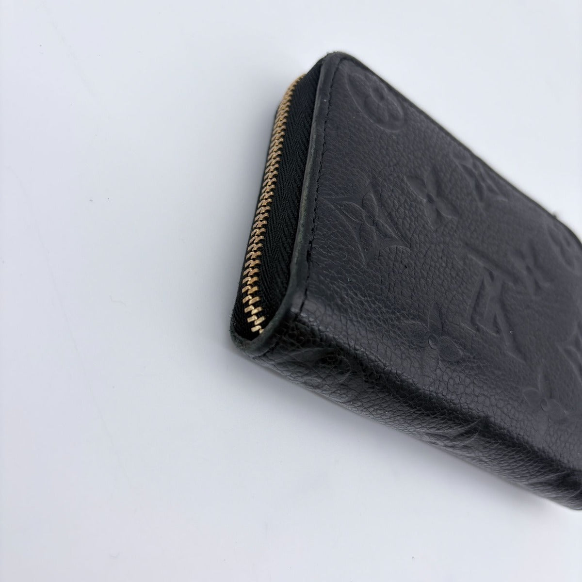 Louis Vuitton Coin Case Monogram Empreinte Zippy Purse Black — view 11