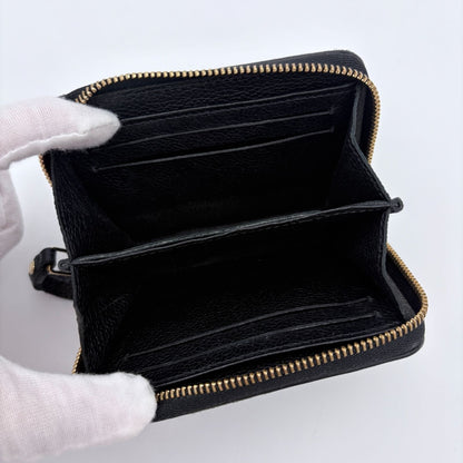 Louis Vuitton Coin Case Monogram Empreinte Zippy Purse Black — view 12