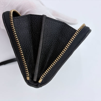 Louis Vuitton Coin Case Monogram Empreinte Zippy Purse Black — view 14