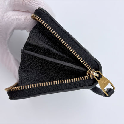 Louis Vuitton Coin Case Monogram Empreinte Zippy Purse Black — view 15