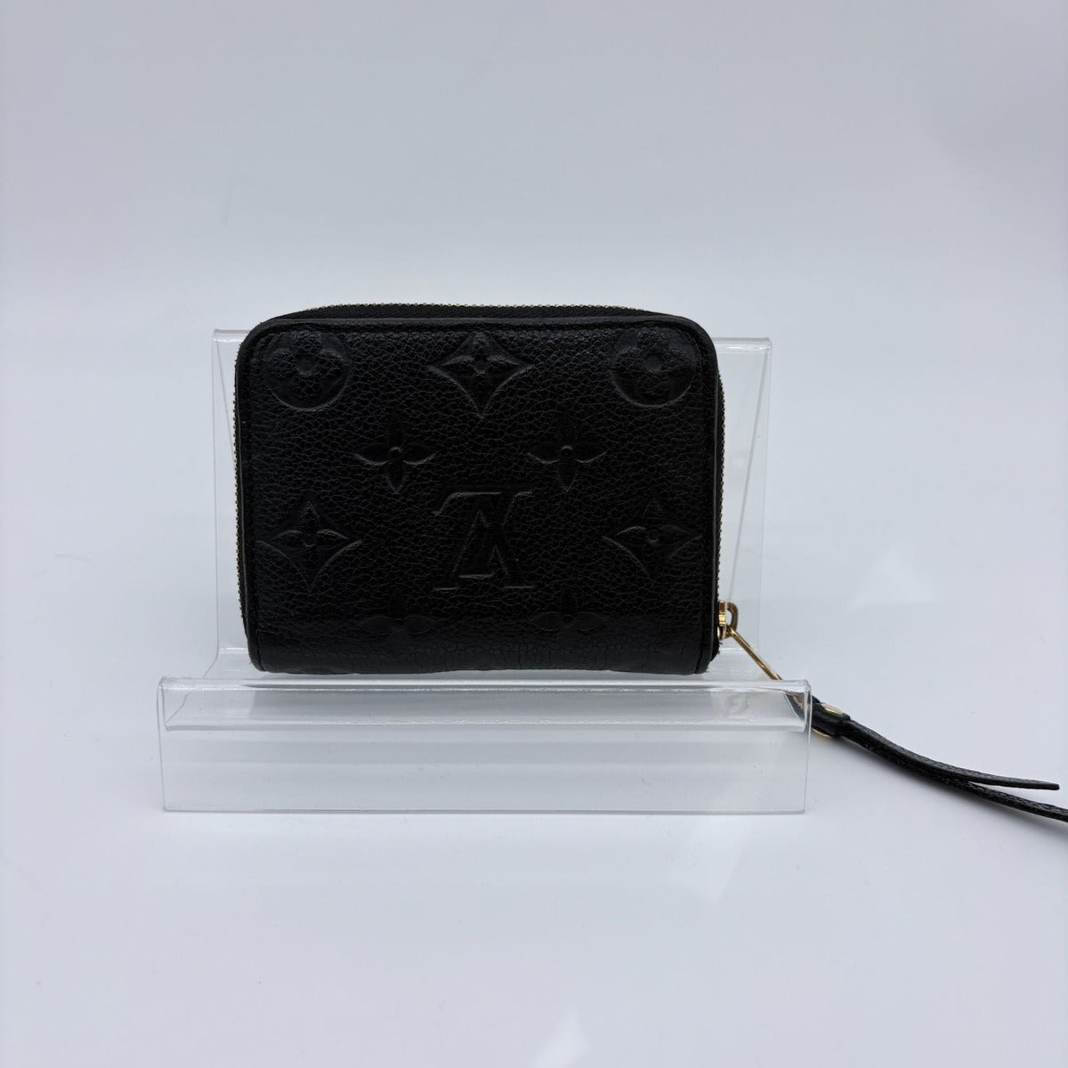 Louis Vuitton Coin Case Monogram Empreinte Zippy Purse Black — view 2
