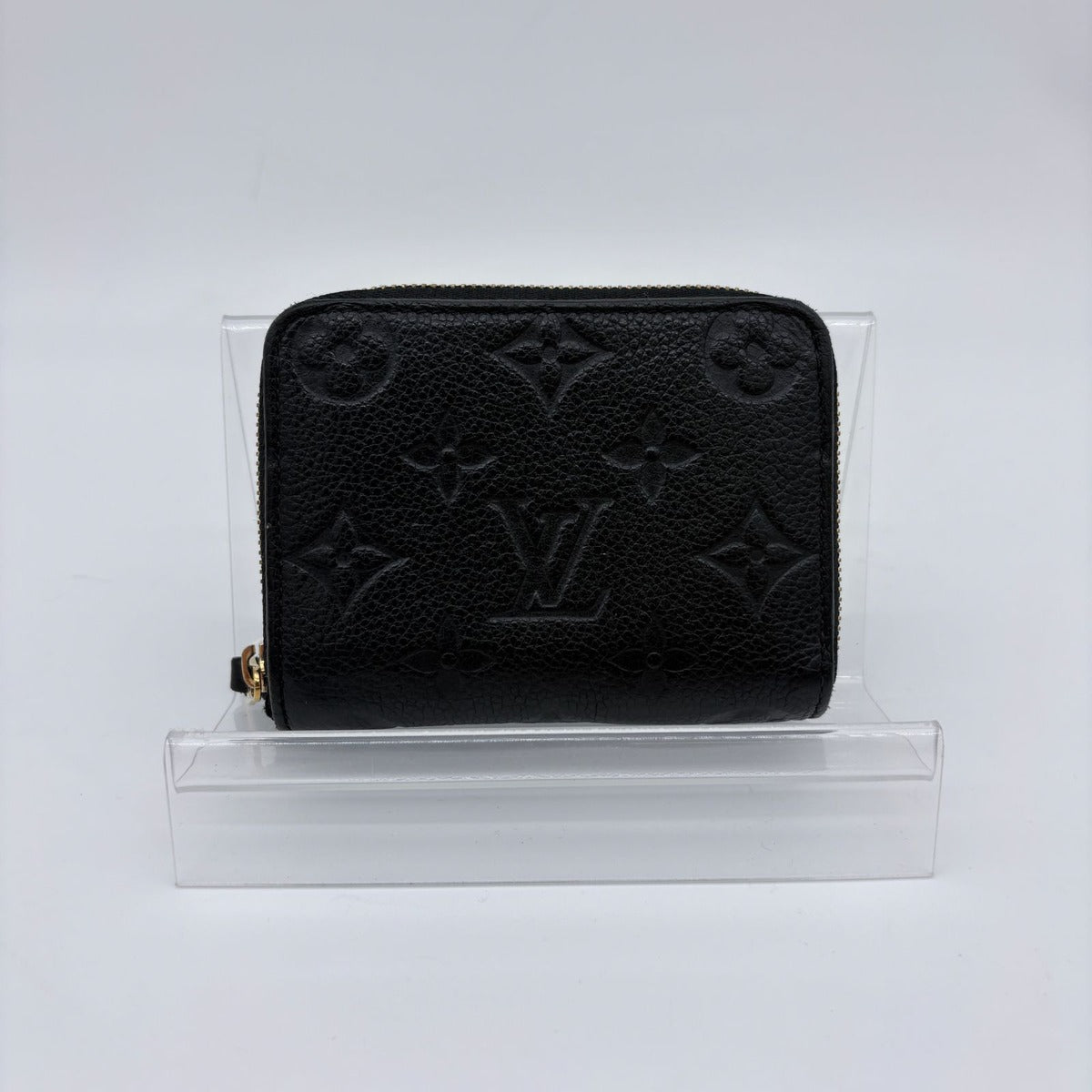 Louis Vuitton Coin Case Monogram Empreinte Zippy Purse Black — view 3