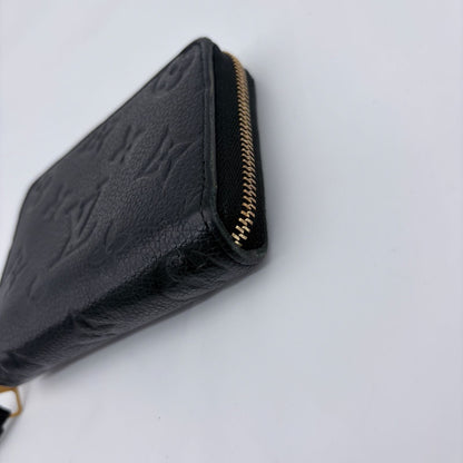 Louis Vuitton Coin Case Monogram Empreinte Zippy Purse Black — view 8
