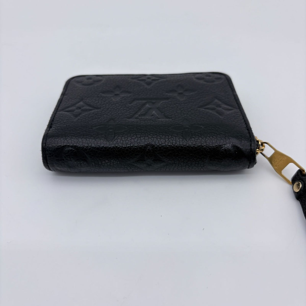 Louis Vuitton Coin Case Monogram Empreinte Zippy Purse Black — view 9
