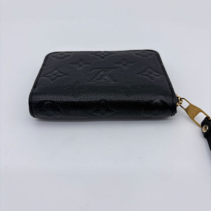 Louis Vuitton Coin Case Monogram Empreinte Zippy Purse Black — view 9