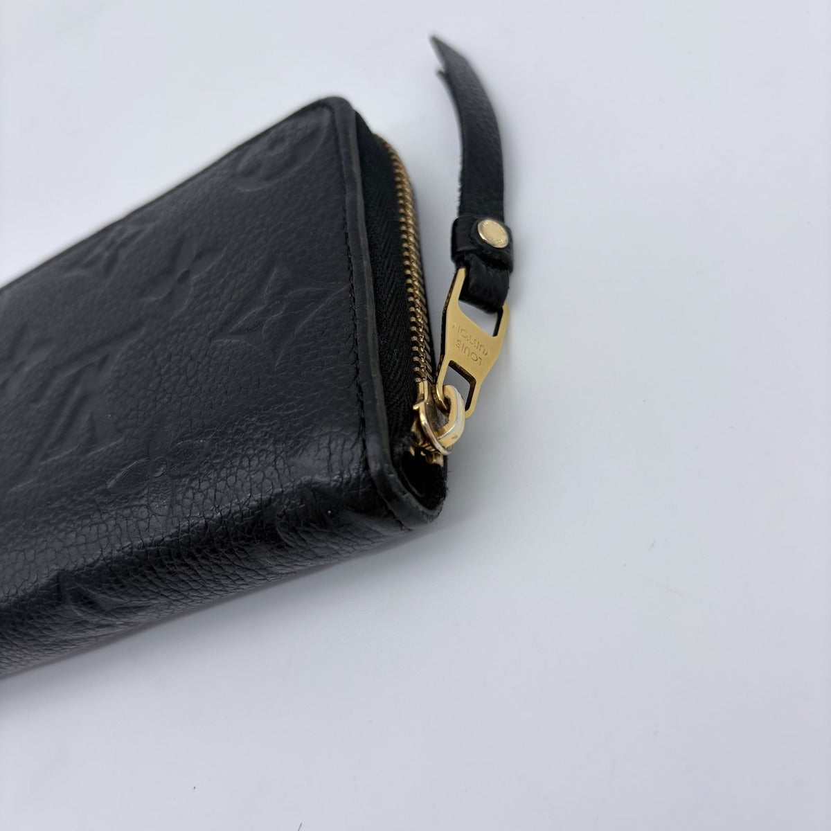 Louis Vuitton Coin Case Monogram Empreinte Zippy Purse Black — view 10